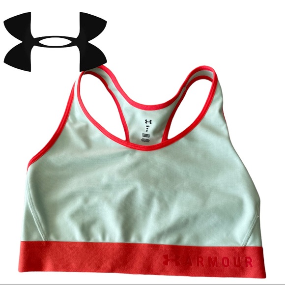 Women's Armour® Mid Keyhole Graphic Sports Bra size M - Picture 2 of 5